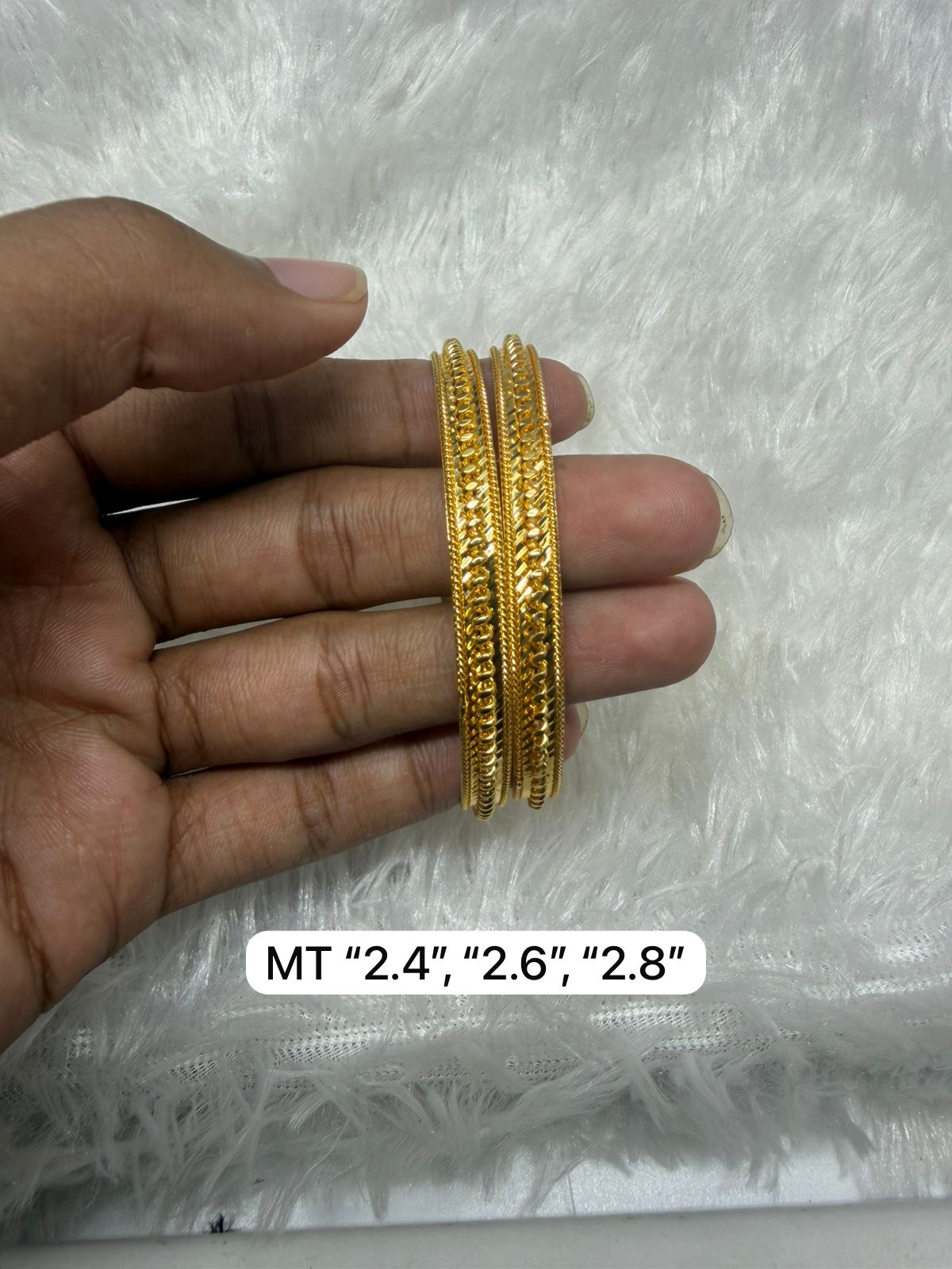 Premium quality one gram gold bangles