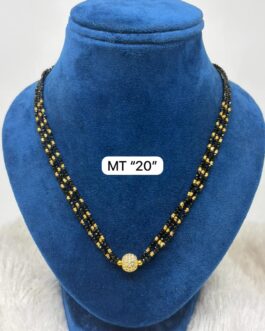 Premium quality one gram gold 20”beads necklace