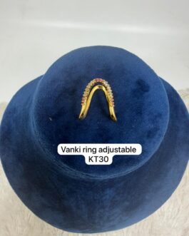 Premium quality One gram gold Adjustable Vanki ring