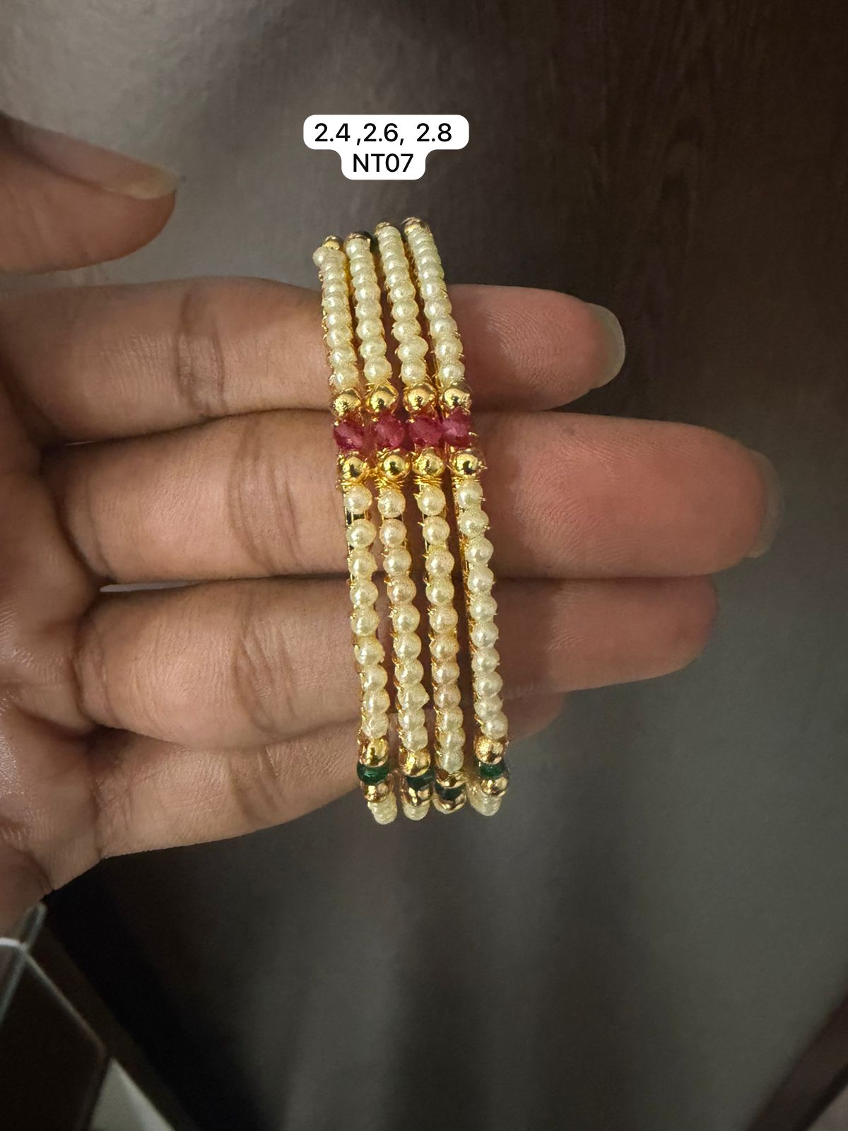 Premium quality hand made golde covering bangles
