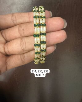 Premium quality hand made gold covering Pearl bangles