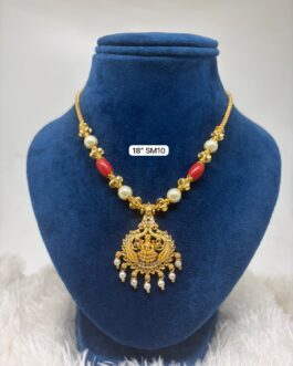 Premium quality One gram gold laxmi necklace