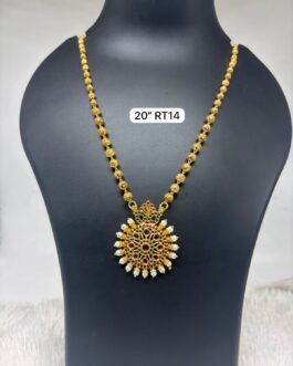 Premium quality One gram gold 20 inch beads necklace