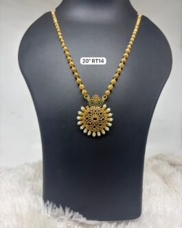 Premium quality One gram gold 20 inch beads necklace