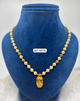 Premium quality one gram gold 22 inch Pearl necklace