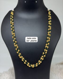Premium quality one gram gold 2 layer Jeda and Coral Rani haara