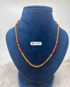 Premium quality one gram gold Coral chain