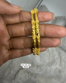 Premium quality one gram gold bangles 2.4, 2.6 and 2.8