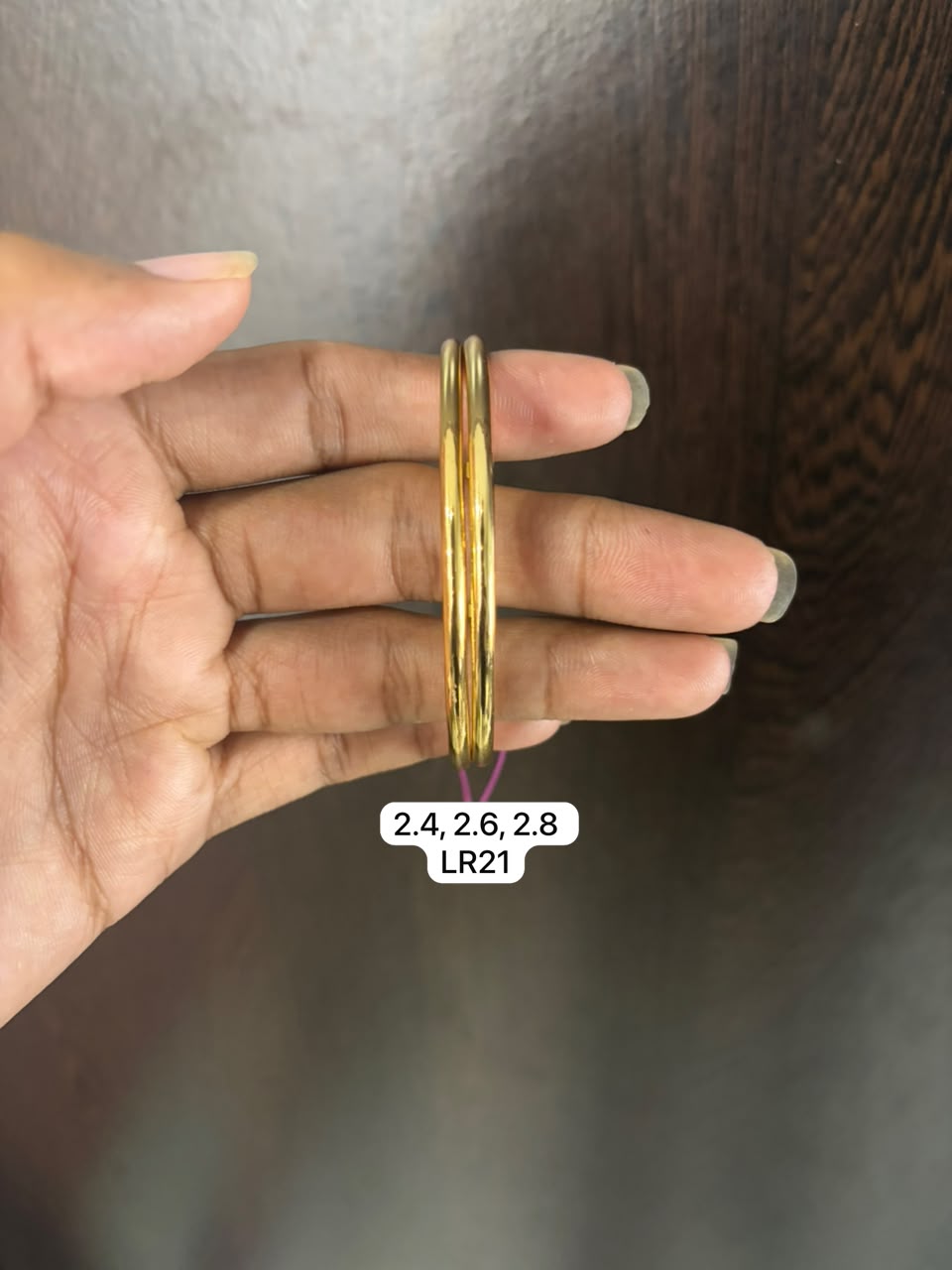 Premium quality one gram gold pain bangles
