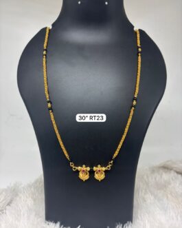 Premium quality One gram gold 30 inch karimani with thali