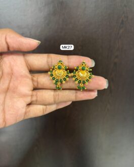 Premium quality one gram gold beads Ear rings