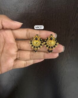 Premium quality one gram gold beads Ear rings