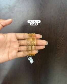 Premium quality one gram gold Bangles 2.4,2.6 and 2.8 avl