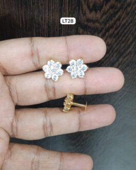 Premium quality one gram gold 7 stone Ear rings