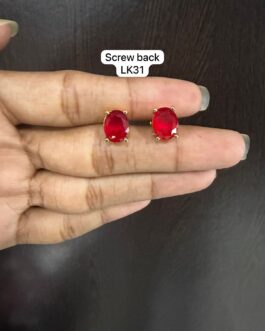 Premium quality one gram gold Ad stone stud