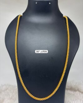Premium quality one gram gold 30 inch Long Rope chain