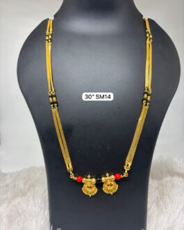 Premium quality One gram gold 30 inch patti karimani with thali