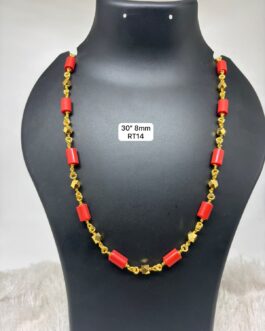 Premium quality one gram gold 30 inch Coral chain