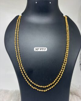 Premium quality one gram gold 30 inch double line rani haara