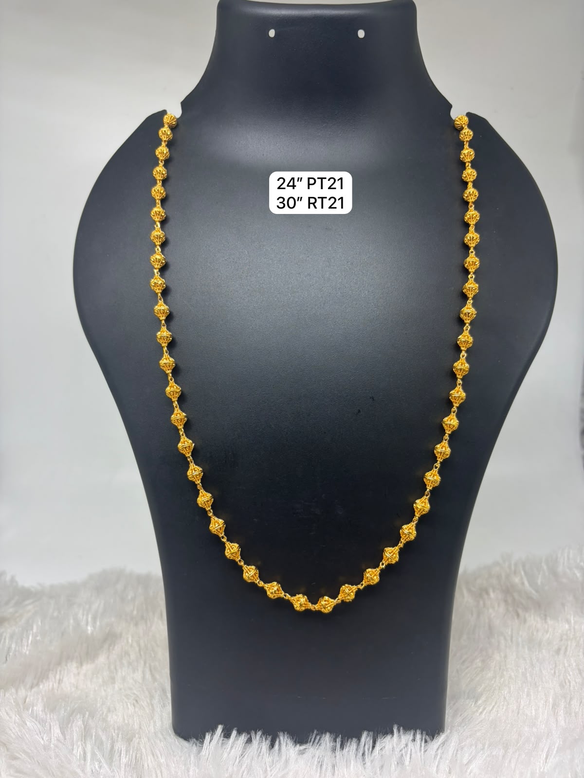 Premium quality One gram gold ball chain
