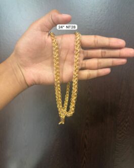 Premium quality one gram gold 24 inch heavy chain