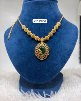 Premium quality one gram gold Stone necklaces