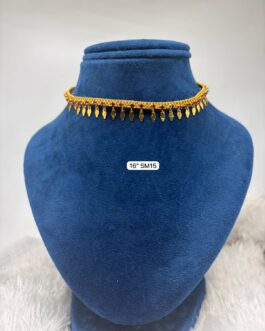 Premium quality one gram gold traditional chocker necklace