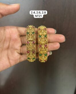 Premium quality Matt finish Antique Kada type bangles 2.4,2.6 and 2.8 avl