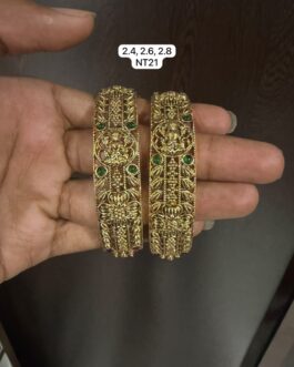 Premium quality Matt finish Antique Kada type bangles 2.4,2.6 and 2.8 avl