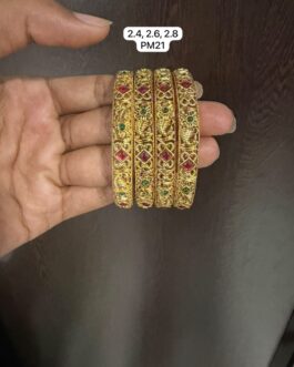 Premium quality Matt finish Antique bangles 2.4,2.6 and 2.8 avl