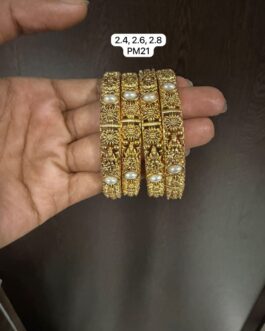Premium quality Matt finish Antique bangles 2.4,2.6 and 2.8 avl