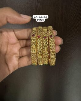 Premium quality Matt finish Antique bangles 2.4,2.6 and 2.8 avl