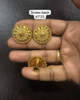 Premium quality One gram gold Big stud ear rings
