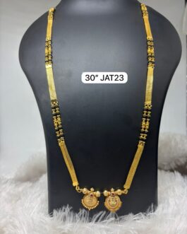 Premium quality One gram gold 30 inch patti karimani with thali