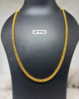 Premium quality one gram gold 24 inch heavy chain