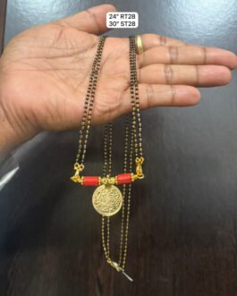 Premium quality one gram gold zero beads karimani with thali