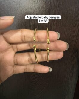 Premium quality one gram gold baby adjustable bangles