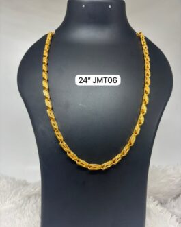 Premium quality One gram gold 24 inch heavy design Chain