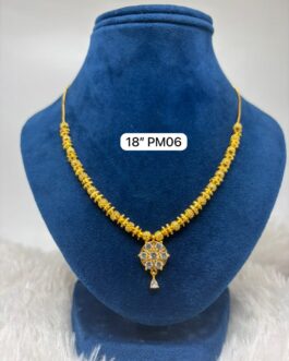 Premium quality One gram gold 18 inch short necklace