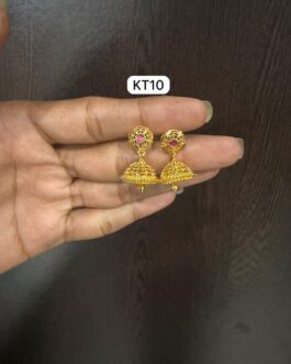 Premium quality One gram gold Jumka  ear rings