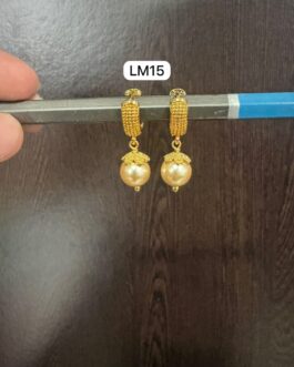 Premium quality One gram gold Pearl ear rings