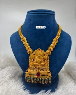 Premium quality Geru finish laxmi necklace